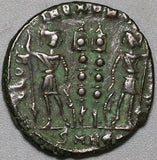330 Constantine I Great Follis Heraclea XF Soldiers Standards Spears (23121307R)