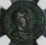 258 NGC Ch VF Valerian I Egypt Alexandria Tetradrachm Zeus Bust Year 6 Pedigree Coin (24042602C)