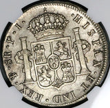 1809 NGC UNC Bolivia Ferdinand VII 8 Reales Spain Colonial Coin (23091401C)