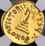 654 NGC MS Constans II Gold Solidus Byzantine Empire Constantine IV Mint State Constantinople Mint Coin (24061101D)