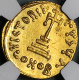 654 NGC MS Constans II Gold Solidus Byzantine Empire Constantine IV Mint State Constantinople Mint Coin (24061101D)