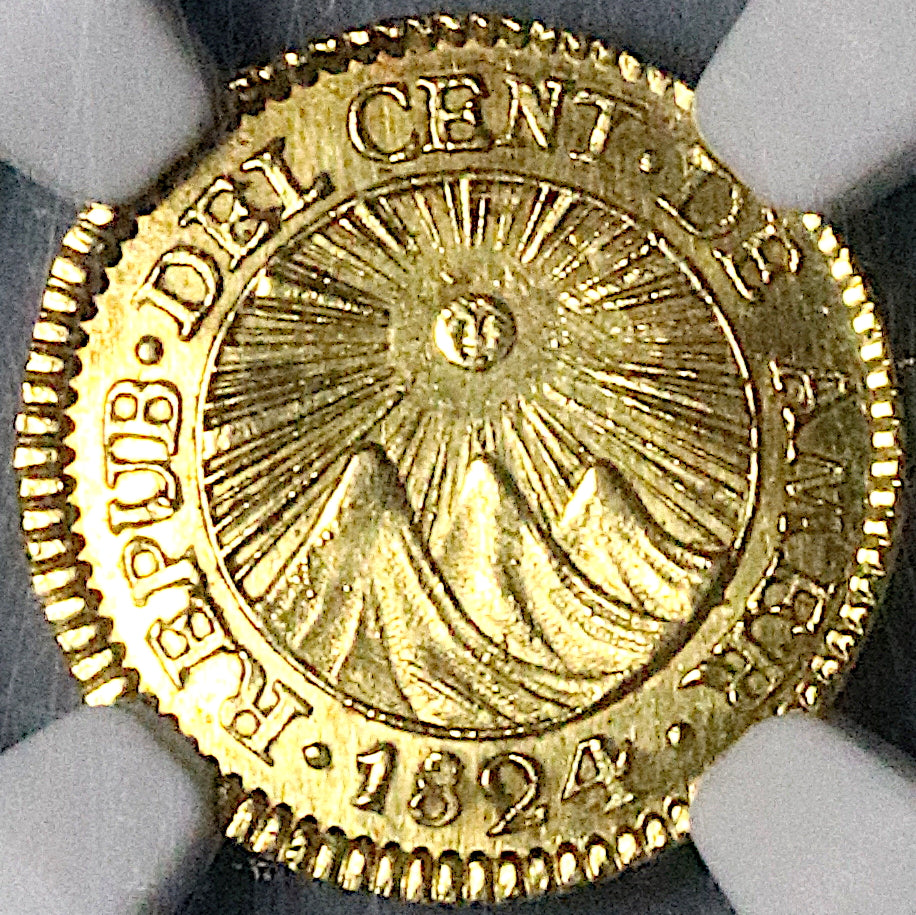 『NGC MS63PL』グアテマラ1レアル銀貨(1821年)NG-M NGC MS63PL』グアテマラ1レアル銀貨(1821年)NG-M