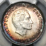 1942-B PCGS MS 64 Colombia 10 Centavos Bogota Mint State Condor Silver Coin (23081002C)