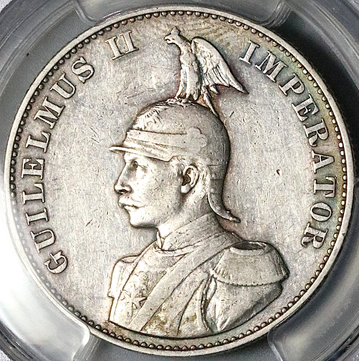 1893 PCGS VF 35 German East Africa 2 Rupien 33k Wilhelm II Rare