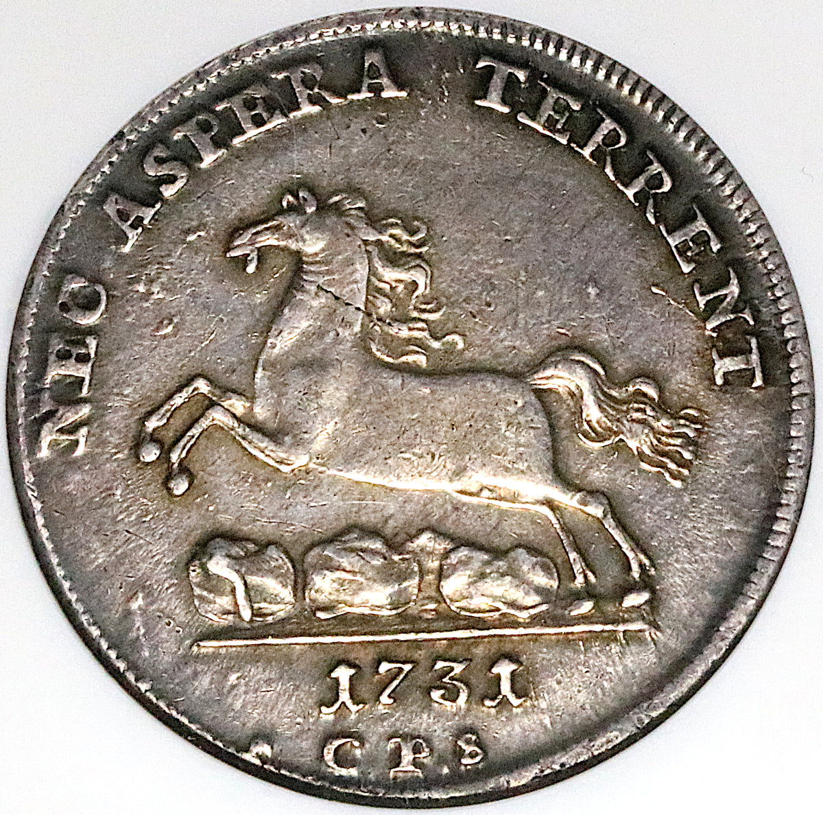 1731 NGC AU 55 Brunswick Hannover 2/3 Thaler George II Silver Coin