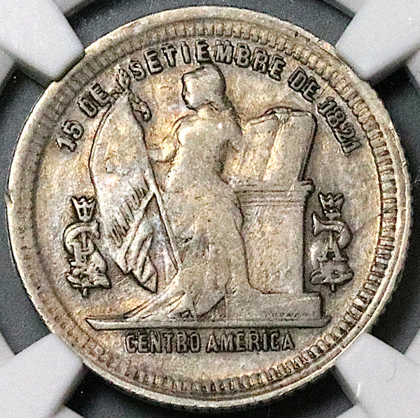 1902/801 NGC VF 30 Honduras 25 Centavos Standing Liberty Silver Coin (24011401C)