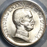 1917 PCGS MS 64 Italy 1 Lira Horses Chariot Silver Mint State Coin (21101705D)