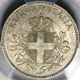 1919 PCGS MS 63 Italy 20 Centesimi Overstruck KM 28 Coin POP 1/2 (24081803C)