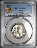1922 PCGS MS 62 Italy 20 Centesimi Flying Woman Mint State Last Year Coin (24071801C)