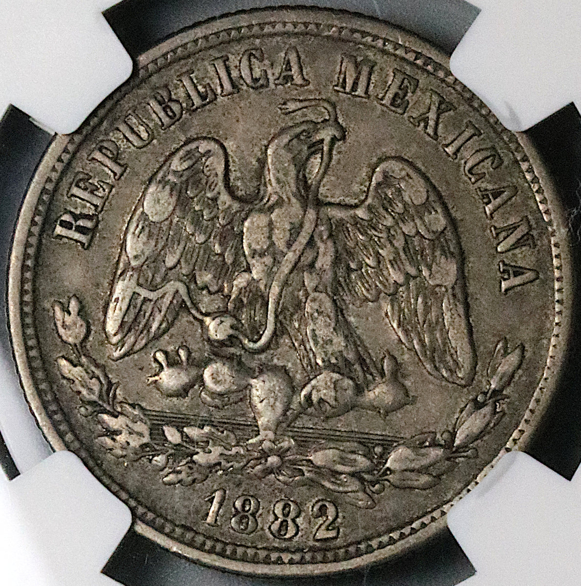1882/1-Mo NGC VF 30 Mexico 50 Centavos Balance Scale Silver 2k
