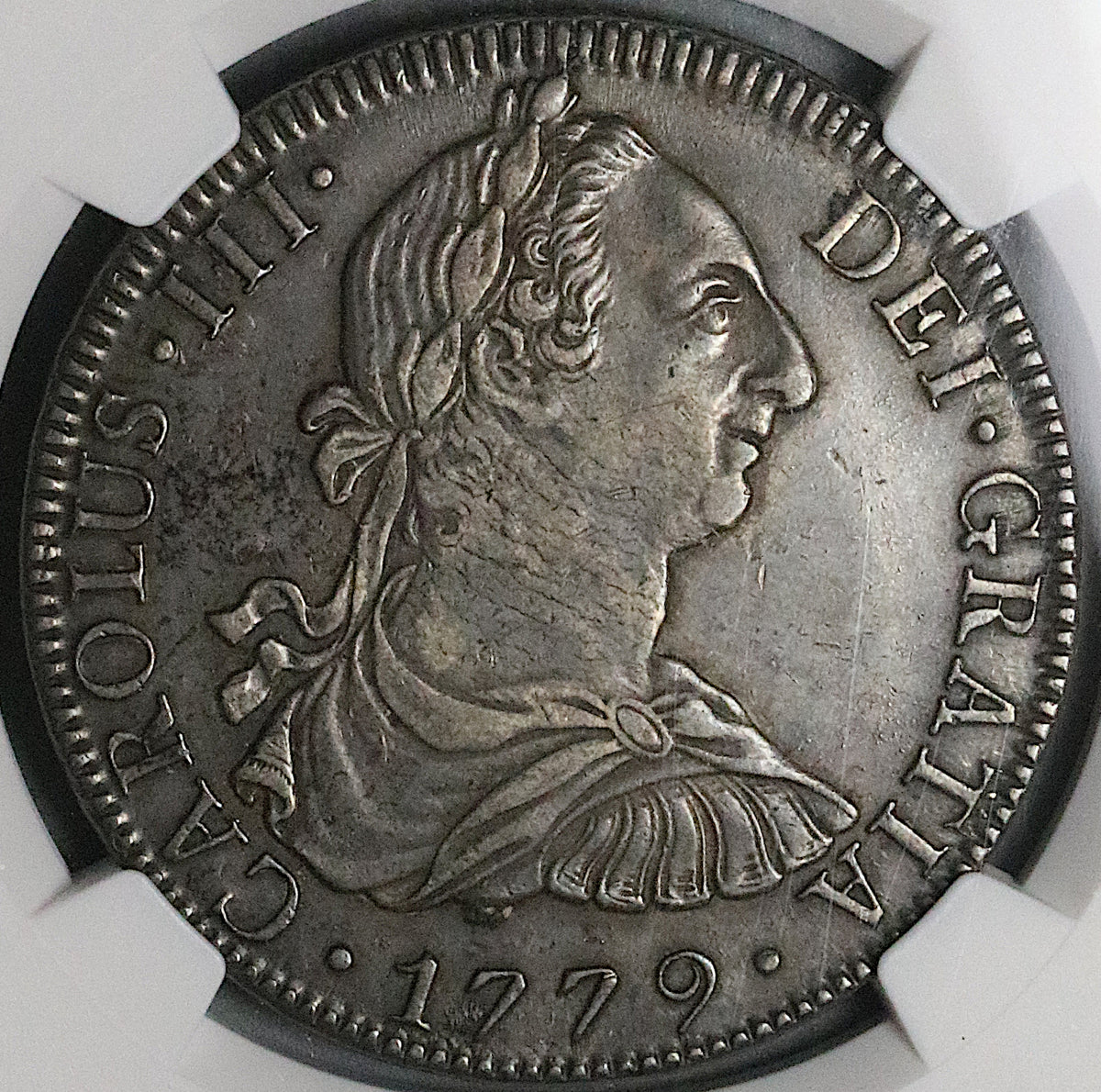 1779 NGC AU 53 Mexico 8 Reales Charles III Spain Colonial Silver