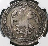 1830-Mo NGC VF Mexico 8 Reales Cap Rays Scarce Silver Coin (24040601C)