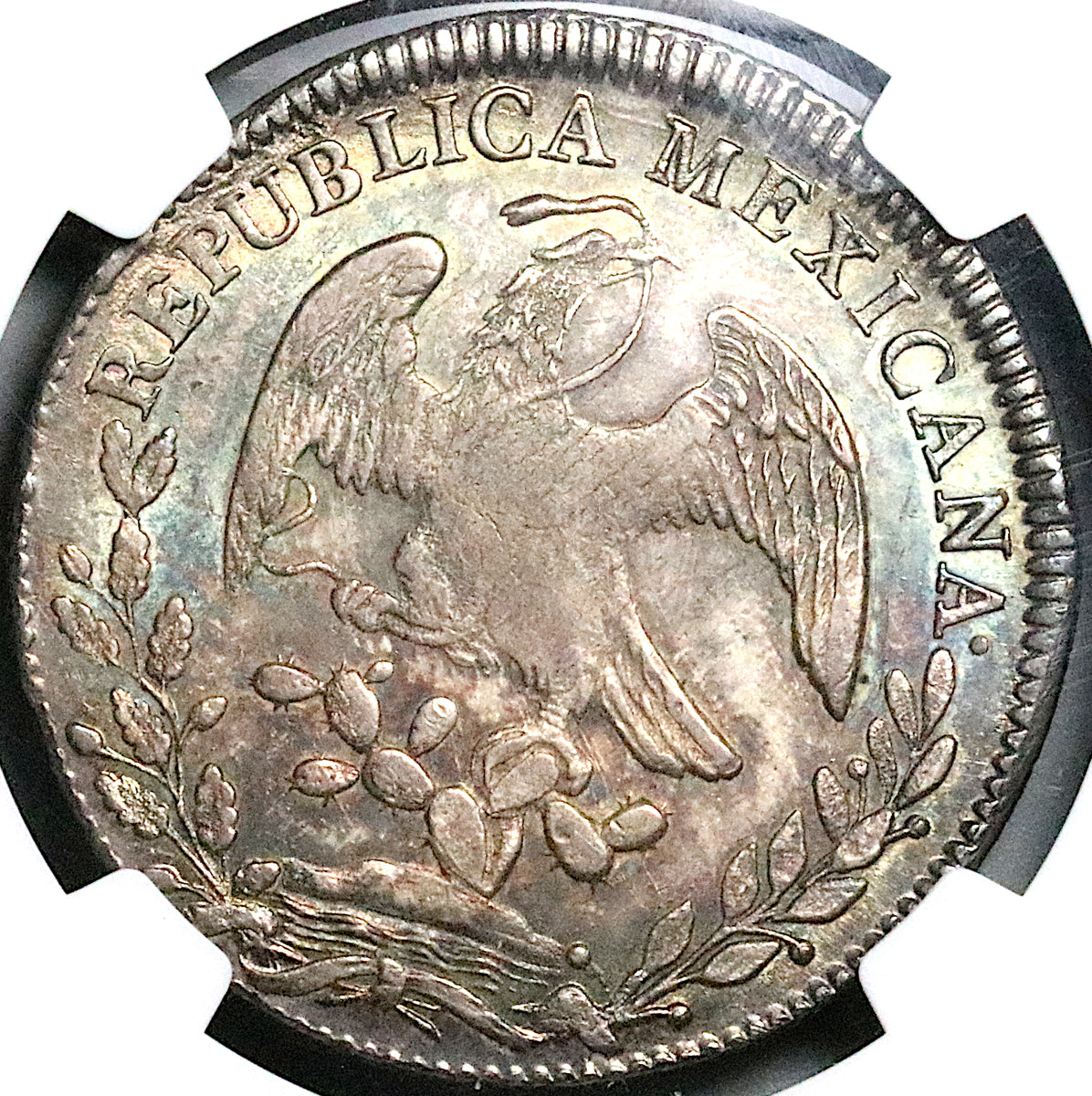 1834-Mo NGC MS 63 Mexico 8 Reales Cap Rays Rare Silver Coin POP 3