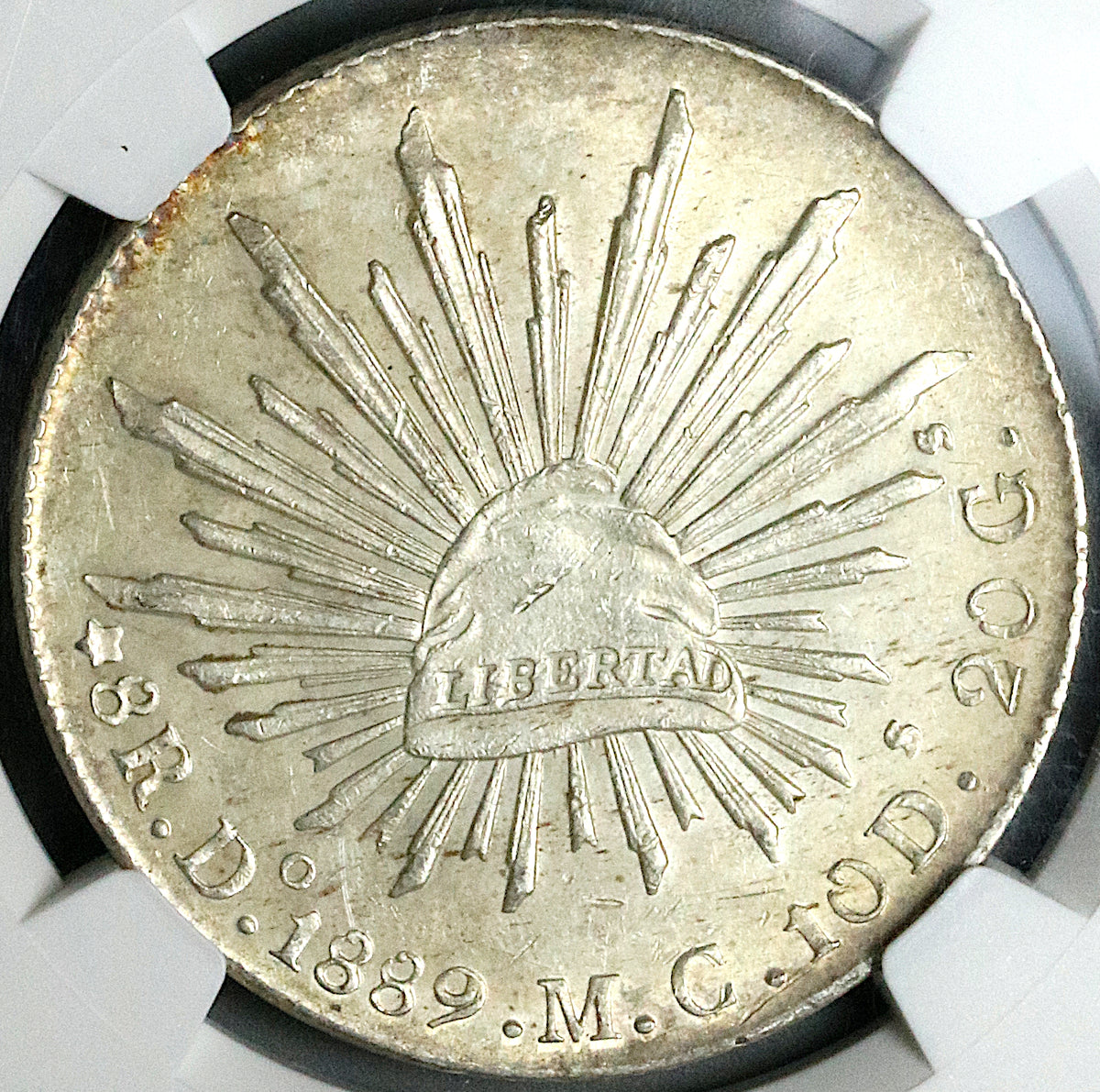 1889-Do NGC MS 61 Mexico 8 Reales Durango Mint State Silver Coin