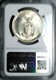 1936 NGC MS 64+ Philippines Murphy Quezon Peso Commemorative Silver Coin (25080801D)