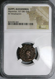 292 NGC Maximian Rare Offiina Letter Tetradrachm Roman Egypt Alexandria VF (25060902C)
