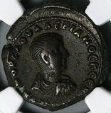 258 NGC XF Saloninus Egypt Alexandria Rare Tetradrachm Zeus Bust Year 6 (25051802C)