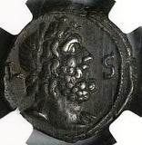 258 NGC XF Saloninus Egypt Alexandria Rare Tetradrachm Zeus Bust Year 6 (25051802C)
