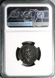 258 NGC XF Saloninus Egypt Alexandria Rare Tetradrachm Zeus Bust Year 6 (25051802C)