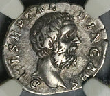 193 NGC Ch VF Clodius Albinus Caesar Roman Empire Denarius Providentia (24120101C)