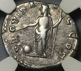193 NGC Ch VF Clodius Albinus Caesar Roman Empire Denarius Providentia (24120101C)