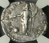 193 NGC Ch VF Clodius Albinus Caesar Roman Empire Denarius Providentia (24120101C)