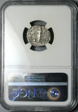 193 NGC Ch VF Clodius Albinus Caesar Roman Empire Denarius Providentia (24120101C)