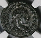 327 NGC Ch VF Constantine II AE3 Nummus Roman Empire Campgate Heraclea (25053003C)