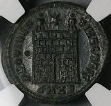 327 NGC Ch VF Constantine II AE3 Nummus Roman Empire Campgate Heraclea (25053003C)