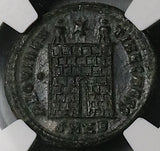 327 NGC Ch VF Constantine II AE3 Nummus Roman Empire Campgate Heraclea (25053003C)