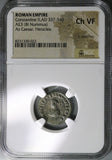 317 NGC Ch VF Constantine II Caesar AE3 Nummus Roman Empire Campgate Heraclea (25091203C)