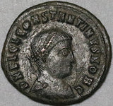 318 Constantine II AE3 Roman Empire Jupiter Captive Eagle Cyzicus XF (25012501R)