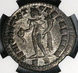 295 NGC AU Constantius I Caesar Nummus Follis Roman Empire Cyzicus Mint Genius (25071302C)