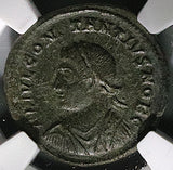 326  NGC Ch VF Constantius II AE3 Nummus Roman Emp Campgate Heraclea (25082402C)