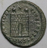 325 Constantine II AE3 Nummus Roman Empire Campgate Cyzicus Mint VF (24122303R)