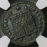 328 NGC Ch VF Constantius II AE3 Nummus Roman Emp Campgate Siscia (25061303C)