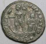 350 Constantius II Centenionalis Roman Empire Chi Ro Emperor Galley Victory VF (24122403R)