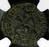 353 NGC Ch VF Constantius Gallus Half Centenionalis Roman Empire Soldier Horseman Siscia Mint (25052502C)