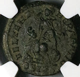 353 NGC Ch VF Constantius Gallus Half Centenionalis Roman Empire Soldier Horseman Siscia Mint (25052502C)