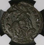 351 NGC Ch VF Constantius Gallus Centenionalis Roman Empire Soldier Horseman Constantinople Mint (25052501C)
