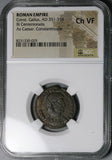 351 NGC Ch VF Constantius Gallus Centenionalis Roman Empire Soldier Horseman Constantinople Mint (25052501C)