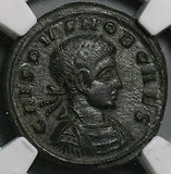 320 NGC Ch VF Crispus AE3 Nummus Roman Empire Vot V Aquileia Mint (25053002C)