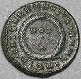 320 Crispus AE3 Roman Empire Vot X Tessalonica Mint VF (24121602R)