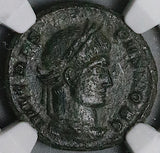 321 NGC XF Crispus Caesar AE3 Nummus Roman Empire Vot X Siscia Mint (25061302C)