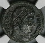 324 NGC Ch VF Constantine I Great Nummus AE3 Roman Empire Campgate Nicomedia Mint (25052201C)