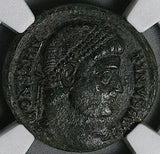 324 NGC Ch VF Constantine I Great Nummus AE3 Roman Empire Campgate Nicomedia Mint (25052201C)