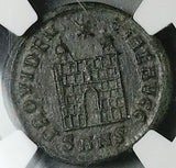 324 NGC Ch VF Constantine I Great Nummus AE3 Roman Empire Campgate Nicomedia Mint (25052201C)
