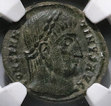 325 NGC Ch VF Constantine I Nummus AE3 Roman Empire Campgate Cyzicus (25061004C)