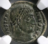 325 NGC Ch VF Constantine I Nummus AE3 Roman Empire Campgate Cyzicus (25061004C)