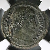 328 NGC Ch VF Constantine I Nummus AE3 Roman Empire Campgate Siscia (25082301C)
